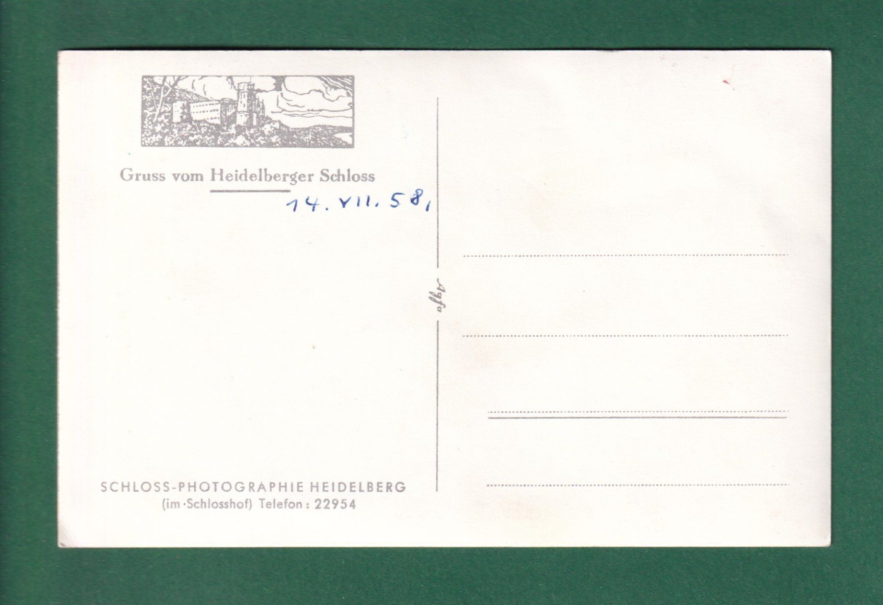 Cartoline postali: HEIDELBERG - Gruss vom Schloss – Usato da Pully venduto da nicecards-shop 1