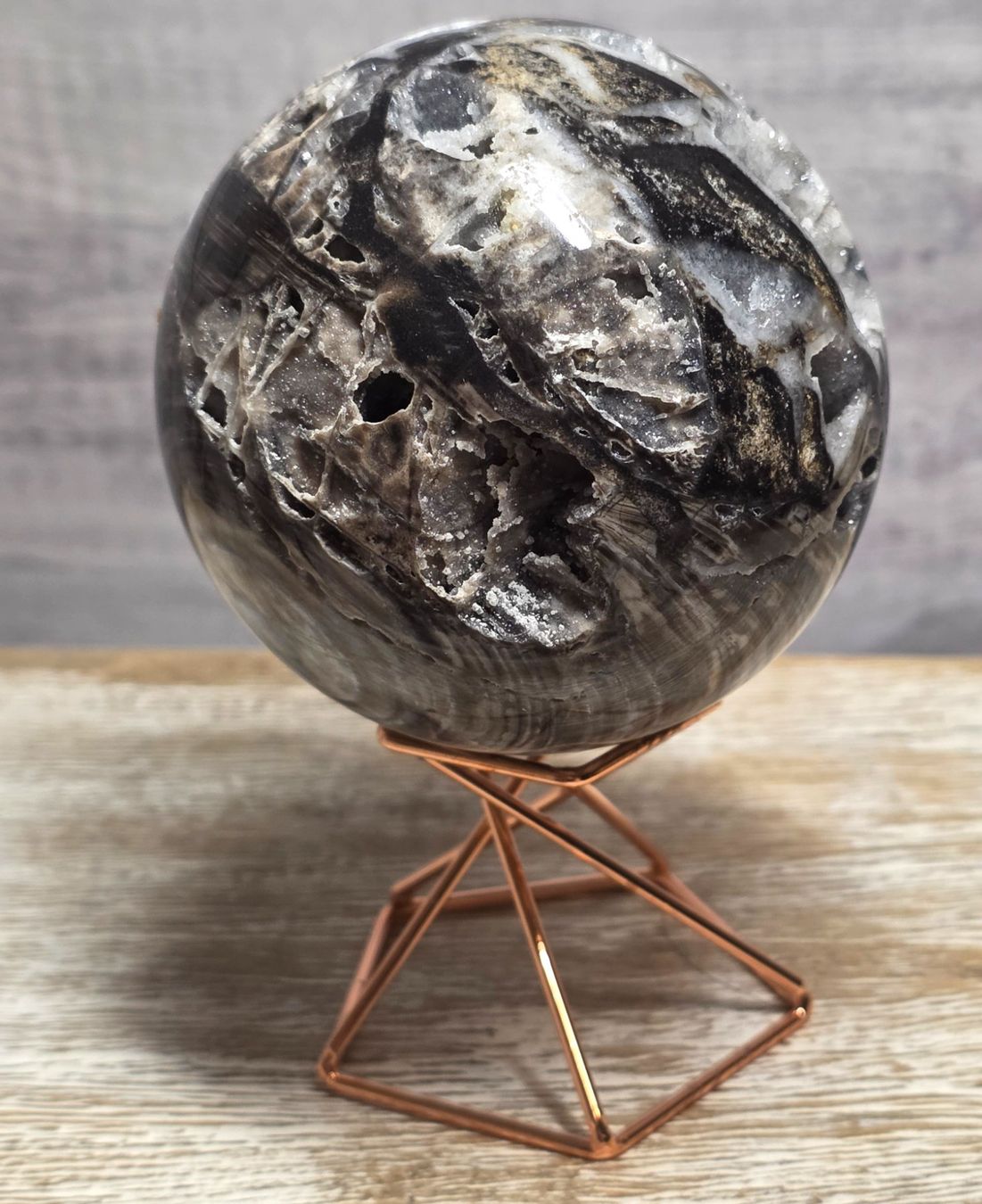 Minerali & Pietre curative: Sphalerit Kugel 72mm 473g – Nuovo e nell'imballaggio originale da Matzingen venduto da Shay_Crystalz 2
