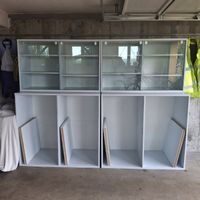 Regalelemente weiss, 4 Module