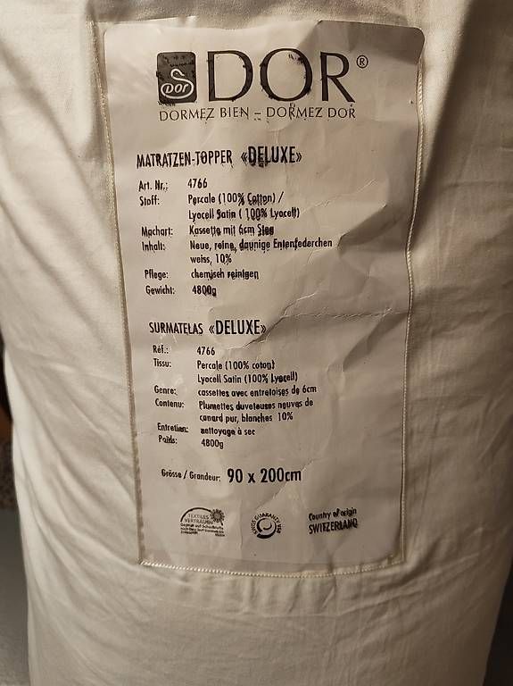 Materassi: Matratzen-Topper Deluxe von Dorbena – Usato da Ruggell venduto da Momorizzio 3