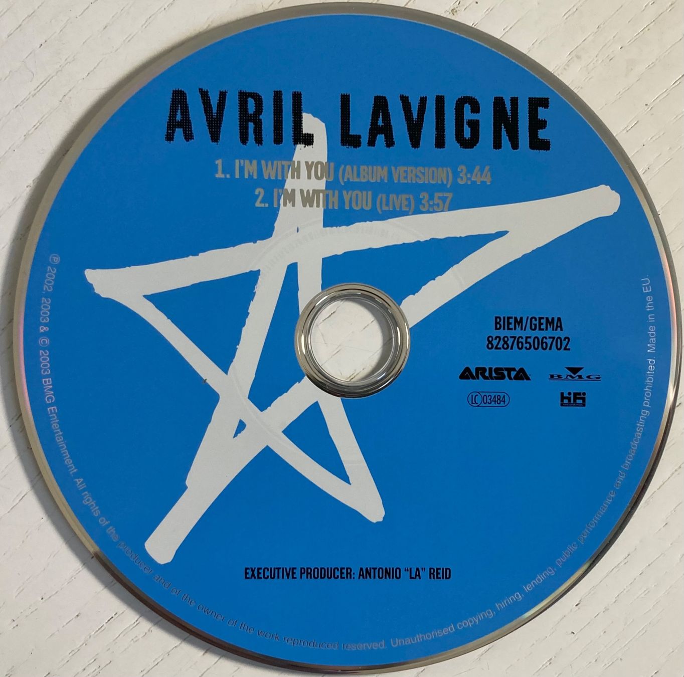 CD: AVRIL LAVIGNE - I'M WITH YOU – Usato da Poliez-Pittet venduto da Newtown-Records 2