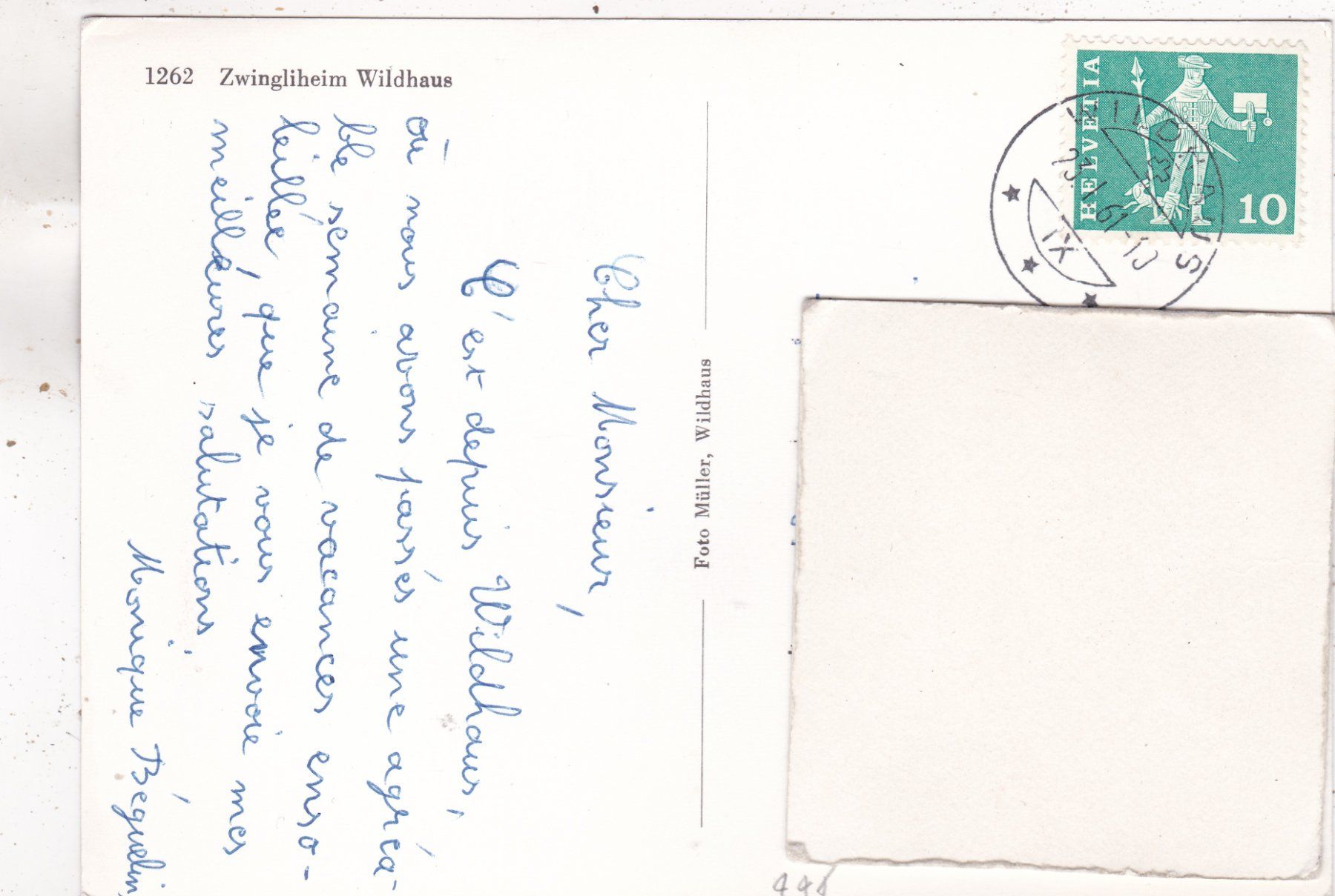 Ansichtskarten: Zwingliheim Wildhaus 1961 – Gebraucht aus Herisau von Lisegrat2008 1