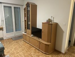 holzige Wohnwand