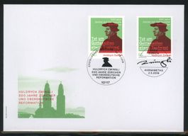 2019, FDC, Huldrich Zwingli – 500 Jahre Reformati (Nr. 1733)