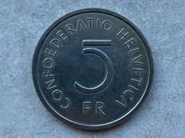Pièce 5 Francs Helvetia 1976 bataille de Morat