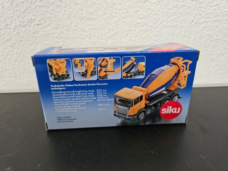 Siku Giocattoli: Neu - Siku - 1896 - Fahrmischer – Nuovo e nell'imballaggio originale da Dagmersellen venduto da Jarsetz_Restposten 1