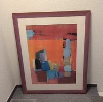 Grossformatige abstrakte Kunst 101.5 × 121.5 cm,  Holzrahmen