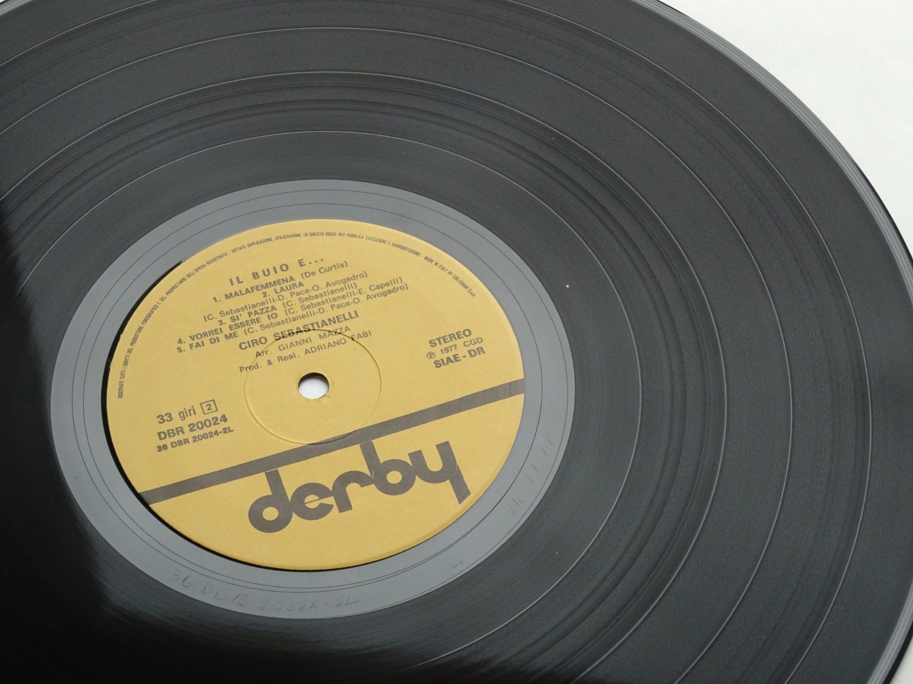Dischi in vinile: LP Ciro Sebastianelli - Il Buio E... von 1977 – Usato da Birmenstorf venduto da Poweroldies 7