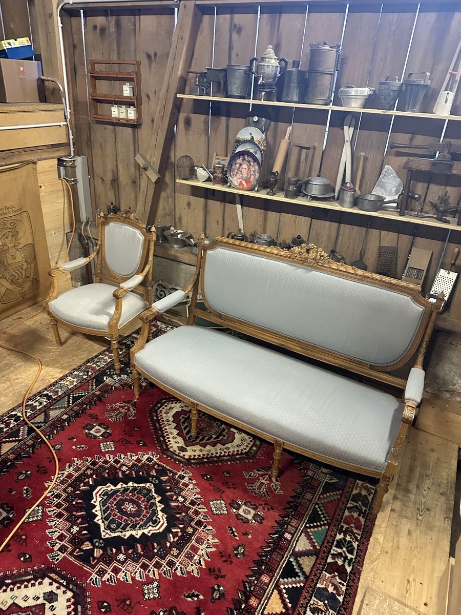 Divani: Sofa Sessel Biedermeier Lounge – Usato da Villmergen venduto da Bezdupe
