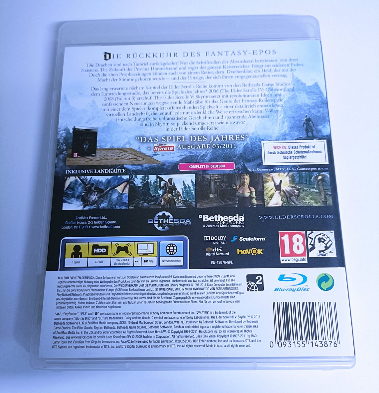 Sony Spiele: The Elder Scrolls V: Skyrim für PS3 – Gebraucht aus Köniz von Gamecollect 2