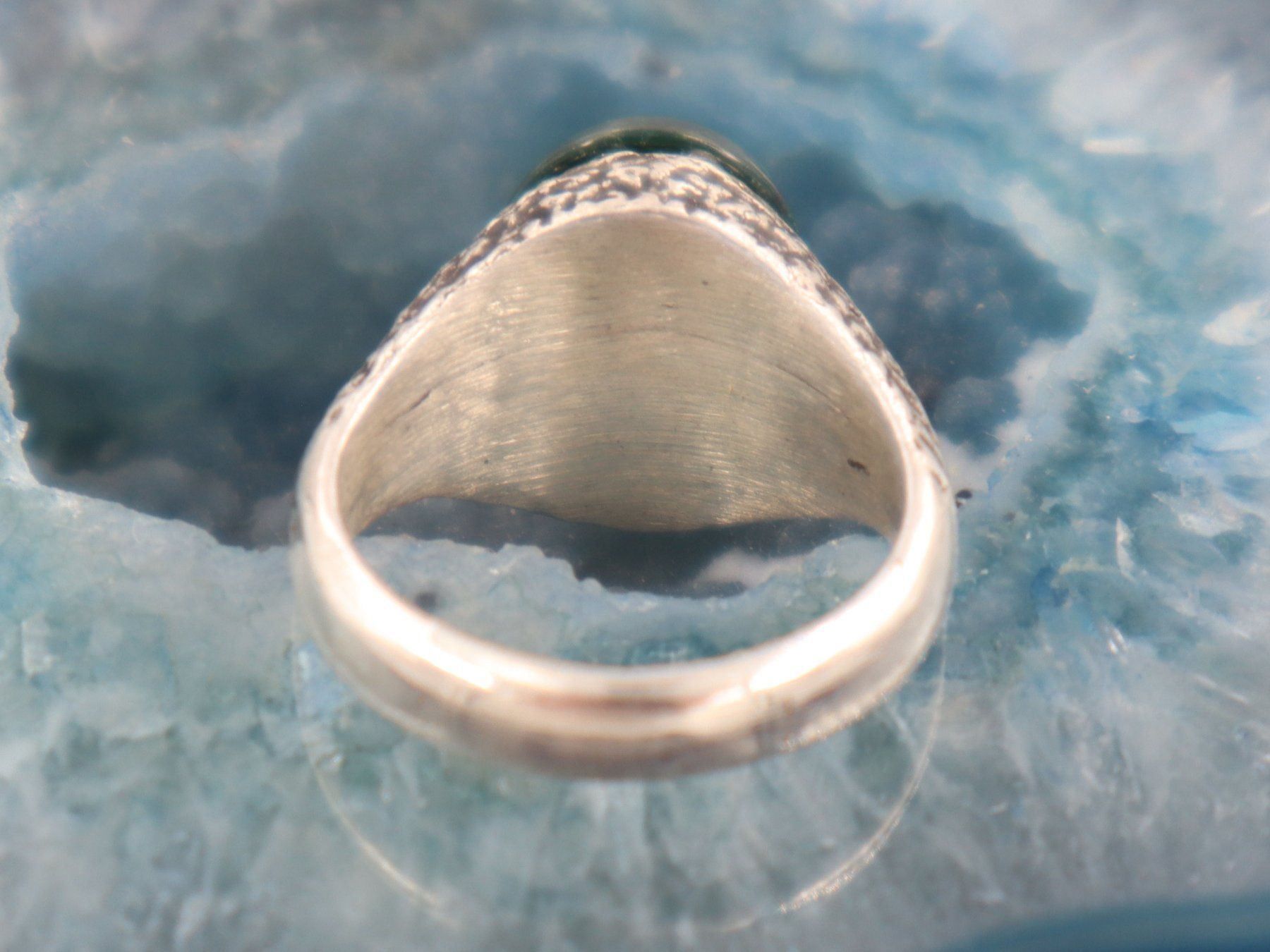 Ringe: Silber Ring Vintage mit Grüner Blutstein Gr 51 VTG – Gebraucht aus Baden von swiss-alps 7