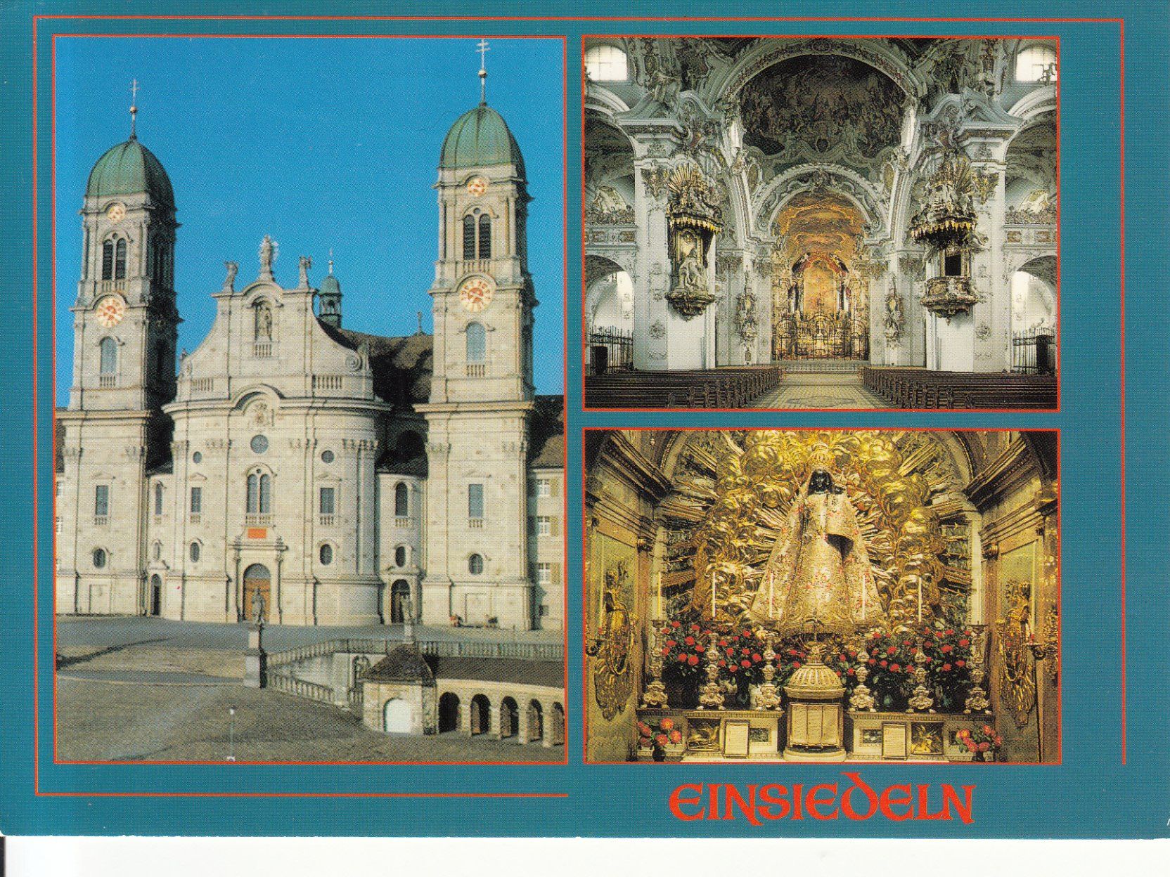 Cartoline postali: Einsiedeln 1990 – Usato da Bürglen TG venduto da StampGraf