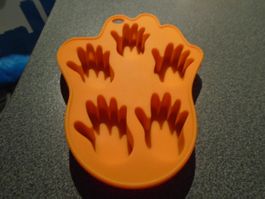 Silikon Form Hände, orange