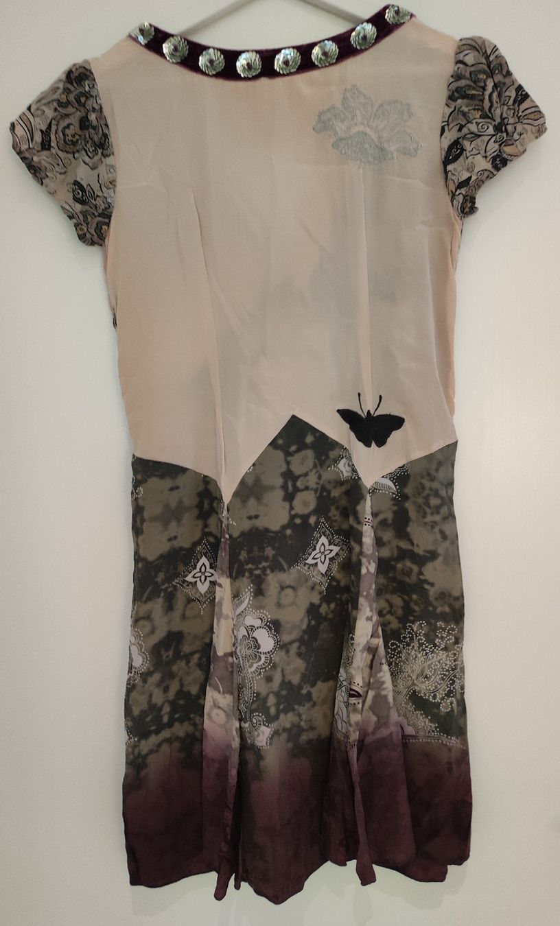 Vestiti: Odd Molly Seidenkleid Pailleten Boho – Usato da Stäfa venduto da modeflash 4
