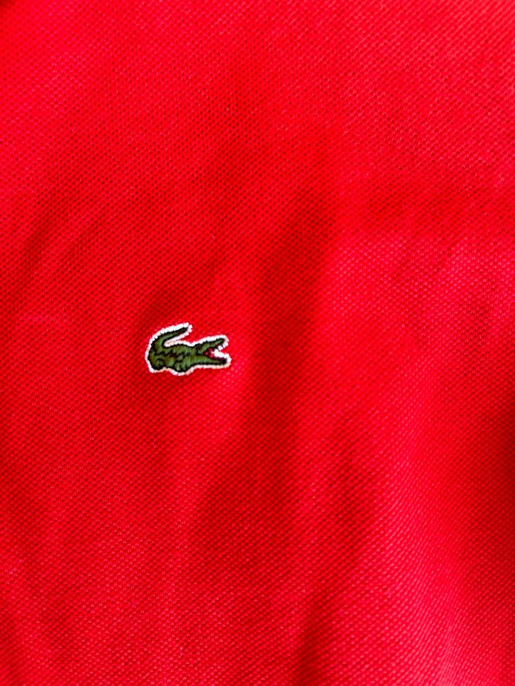 Lacoste Polo-Shirts: Rotes kurzarm Poloshirt von Lacoste – Gebraucht aus Zürich von pgr_9pzn 3