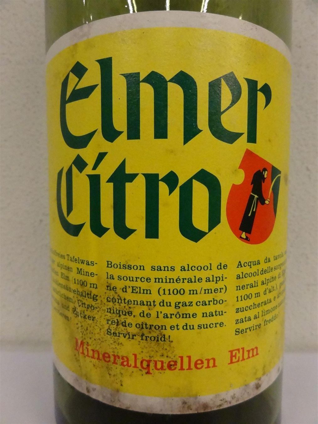 Bicchieri, Caraffe & Bottiglie: alte Flasche ELMER CITRO 1964 BÜLACH – Usato da Kerzers venduto da Flaschenposten 4