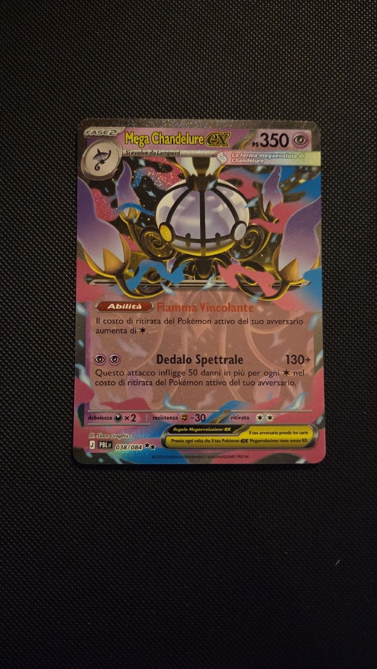 Pokémon Sammelbilder & Trading cards: Mega Chandelure EX - PBL IT 🇮🇹  – Gebraucht aus Curio von CATE13