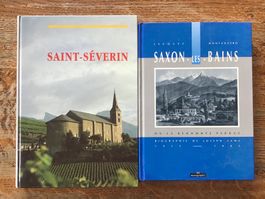 Lot 2 livres Valais, Saxon-les-Bains et Saint-Séverin