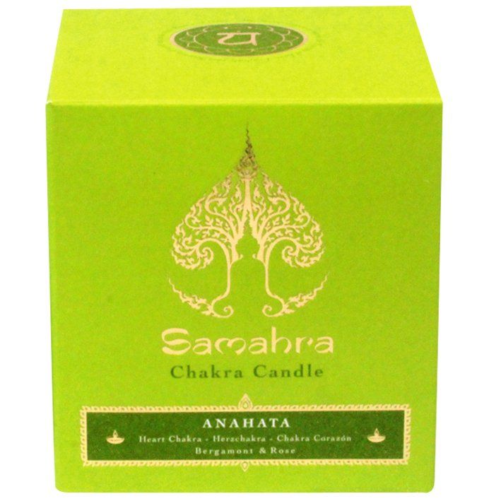 Kerzen: Samahra Chakrakerze - Herz-Chakra – Neu und originalverpackt aus Mauren von Yeelen