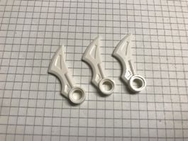 LEGO 3x Flügel 1x4 mit Pinloch (98347)