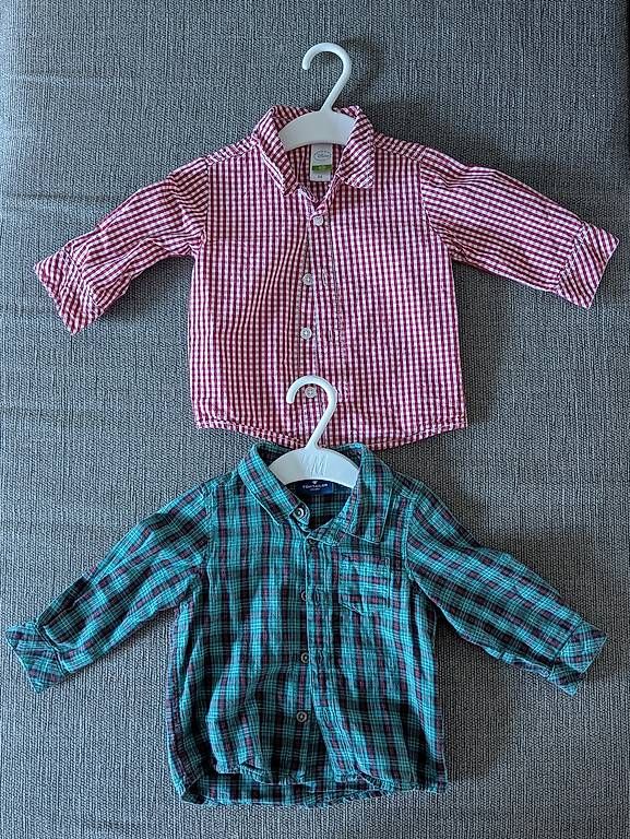Camicie, Top & T-shirt: 2 karrierte Hemden, Gr. 68 – Usato da Wittenbach venduto da Arnold1503