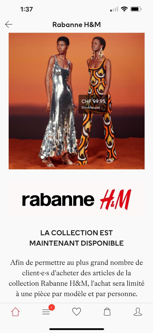 H&M Camicette: Paco Rabanne H&M – Usato da Thalwil venduto da 0041angel