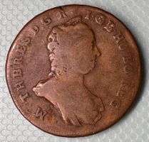 Alte Kupfermünze, Ungarn Poltura Maria Theresia 1765