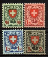 1933, Wappenmuster, 163z–166z, geriffeltes Papier, 550.– **