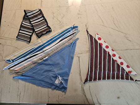 7er Set Baby Halstücher/Bandanas, Top Zustand!