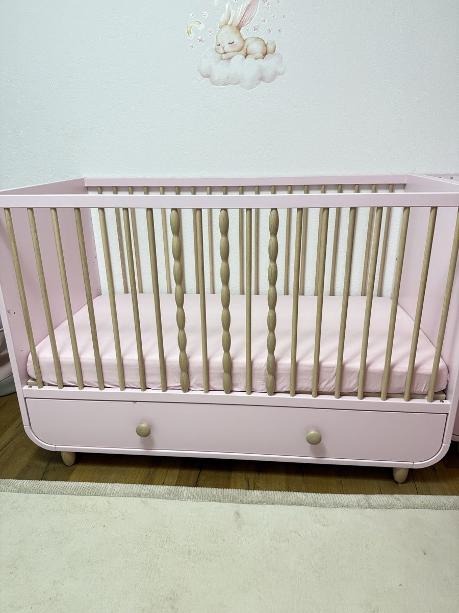 Ikea Wickeltisch & Zubehör: IKEA MYLLRA Baby Crib with changing table, Light Pink – Gebraucht aus Pratteln von ole_lm65 3