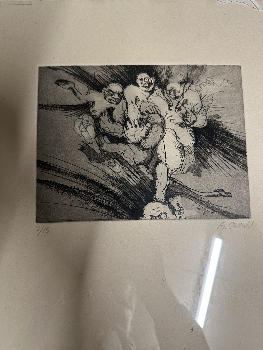 Grafica & Litografie: Lithographie A . Oswald numérotée 2/15 – Usato da Bellevue venduto da bordeaux075cl 5