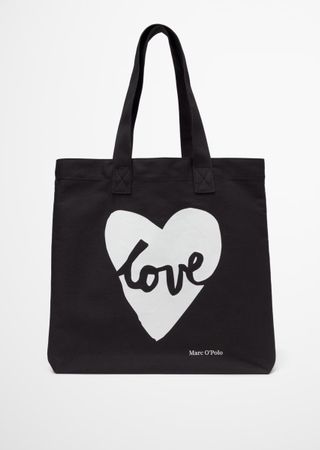 Tote Bag Marc O’Polo noir INNA white/heart/blanc- neuf! 🖤