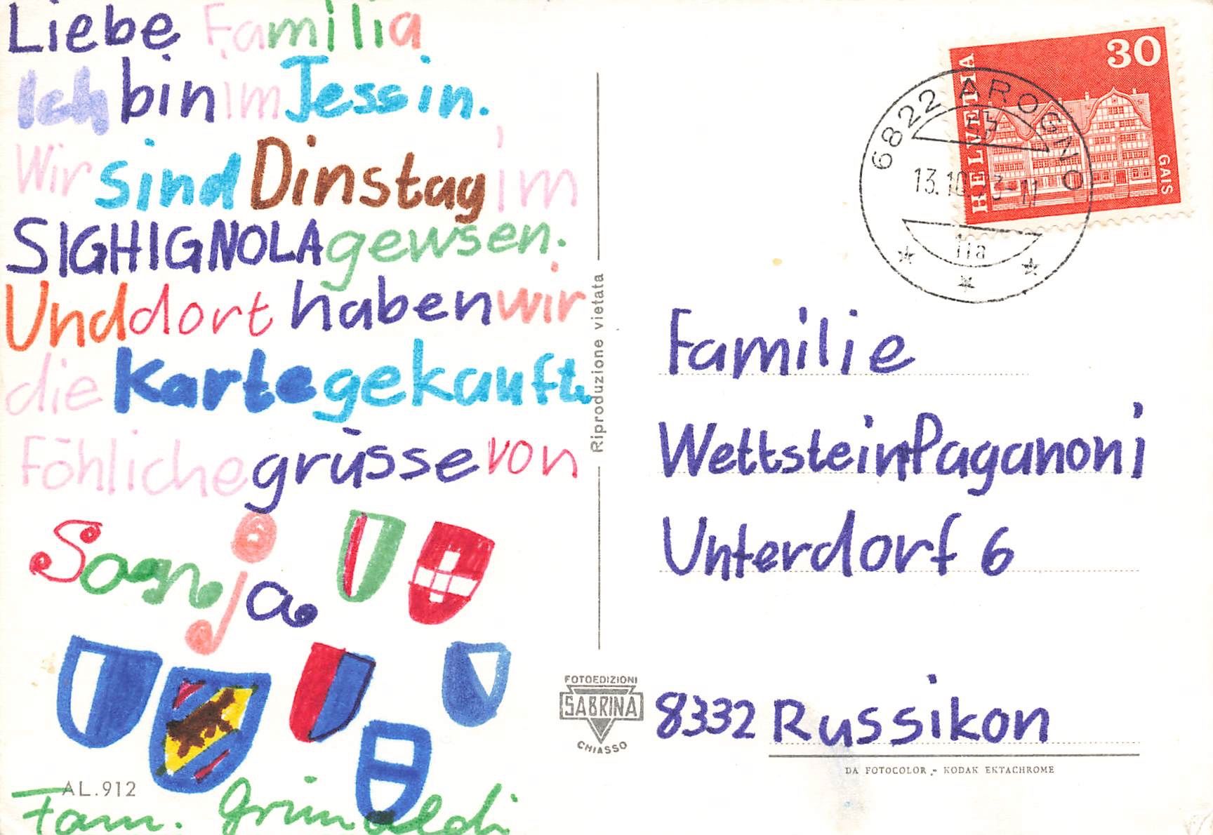 Cartoline postali: Maroggia lago Lugano Bahnhof – Usato da Biasca venduto da Blenio71 1
