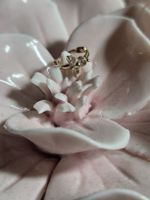 14k Nasenring/Ohrring mit Zirkonia Steinen, Neu!