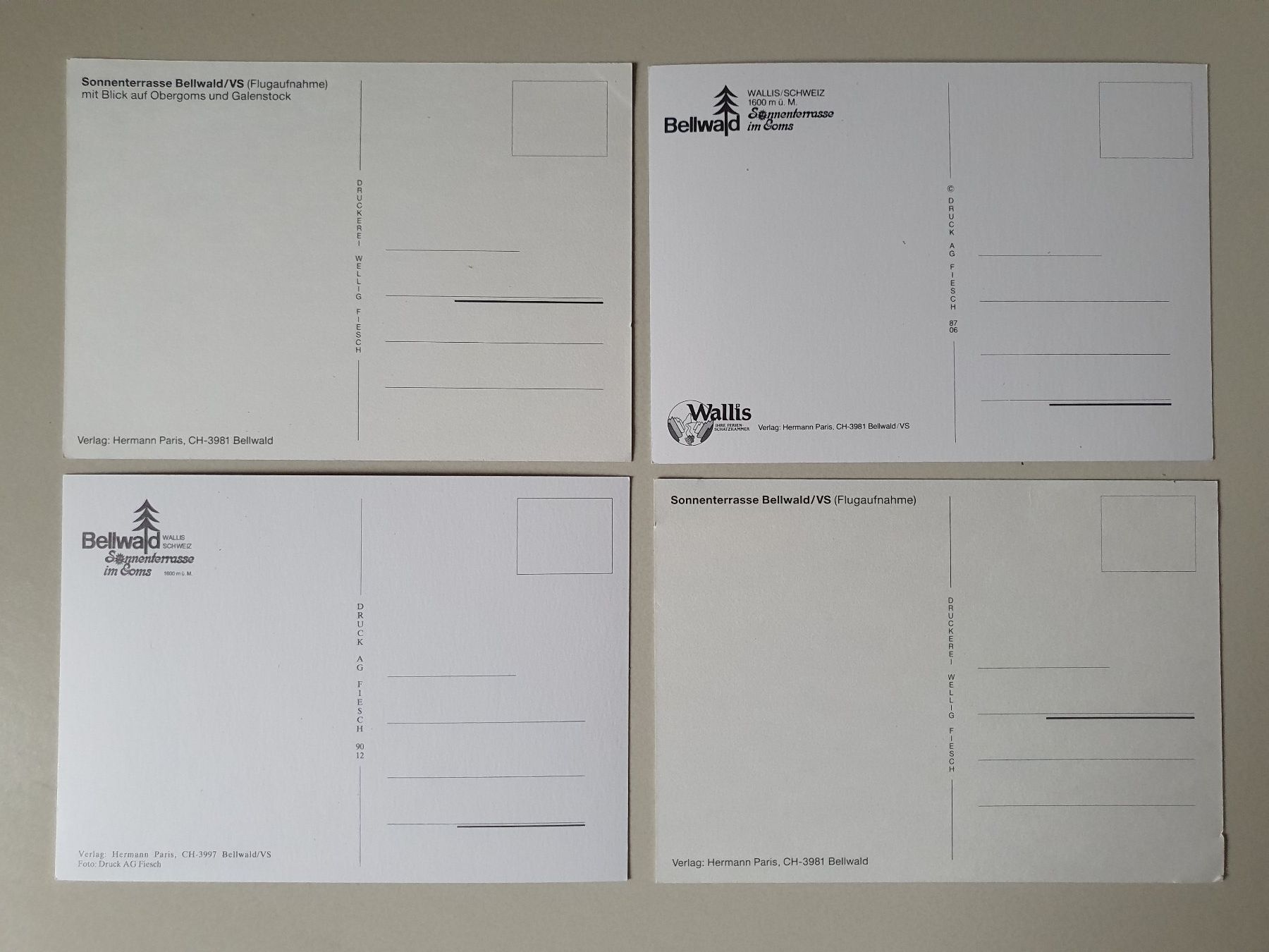 Cartes postales: 5 ältere Postkarten - Bellwald VS – Neuf (Voir description) à Stilli par Mos1 2