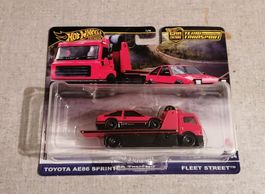Hot Wheels Toyota AE86 Sprinter Trueno - Premium Transporter