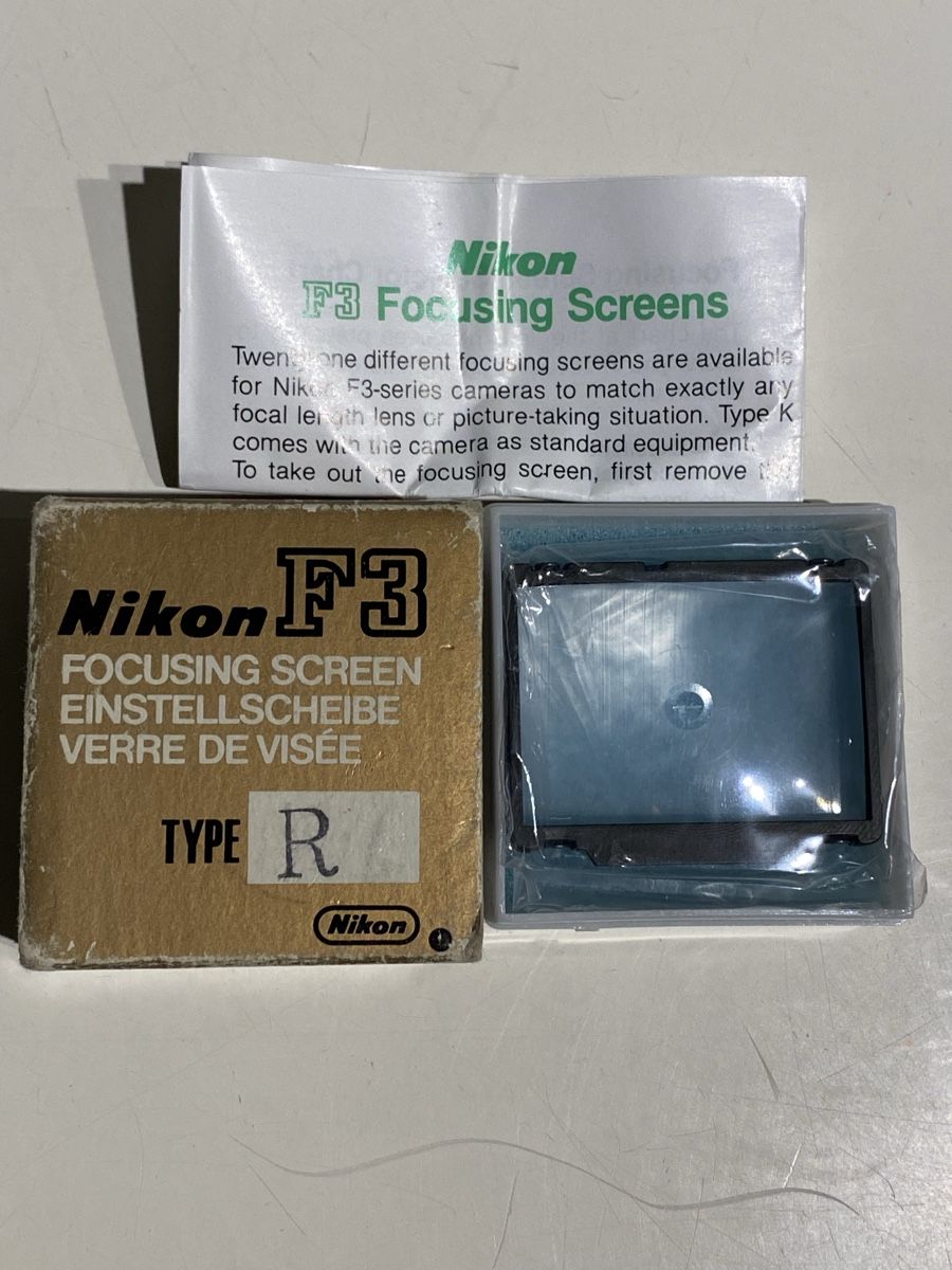 Nikon Obiettivi: NIKON F3 Einstellscheibe Type R/ Focusing Screen – Usato da Utzigen venduto da Lasagne99