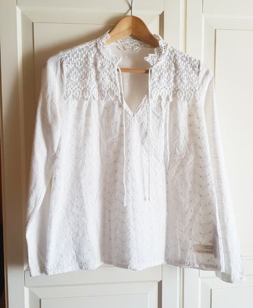 Odd Molly Tunika Bluse Spitze Gr 1 S Baumwolle