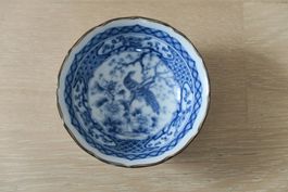 10x feine Vintage Porzellan Schälchen, blau-weisses Dekor