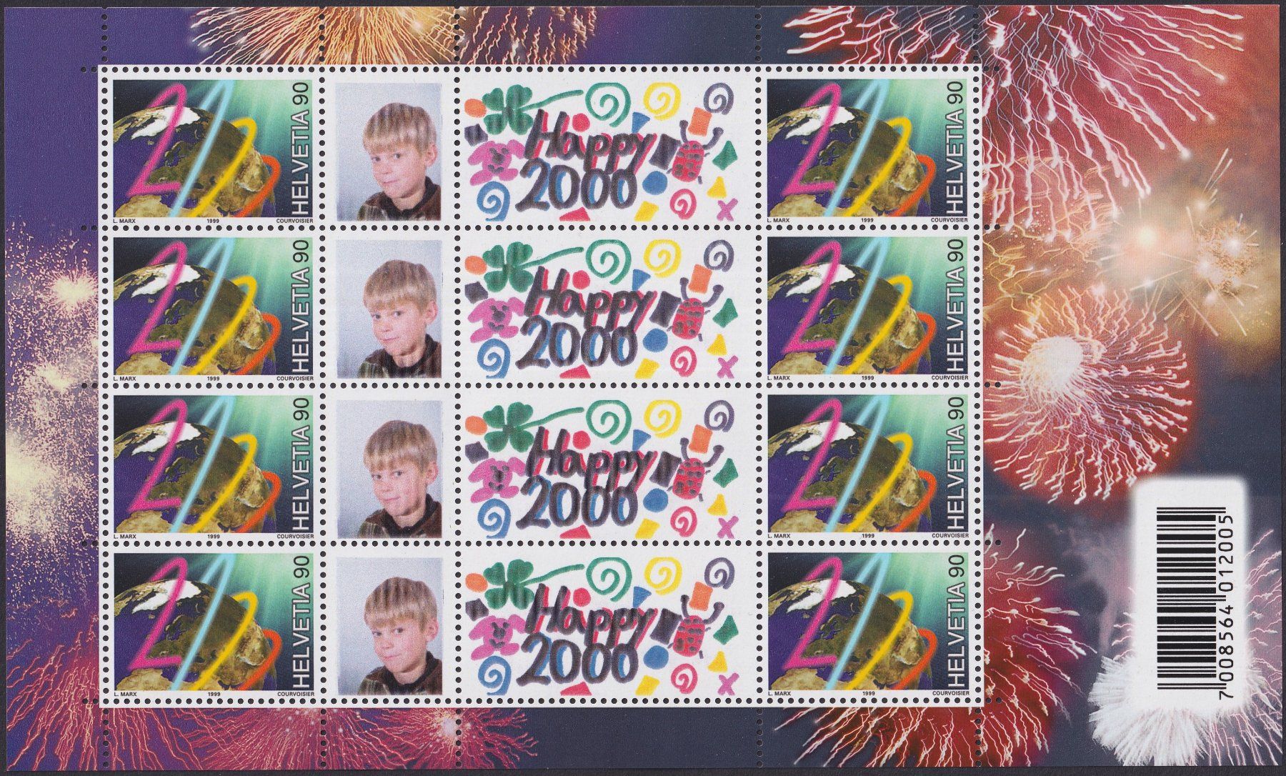 Tutti i francobolli: 2000: OS80B Millennium-Bogen postfrisch **. Kat: 220.- – Usato da Sursee venduto da Luzernerraute