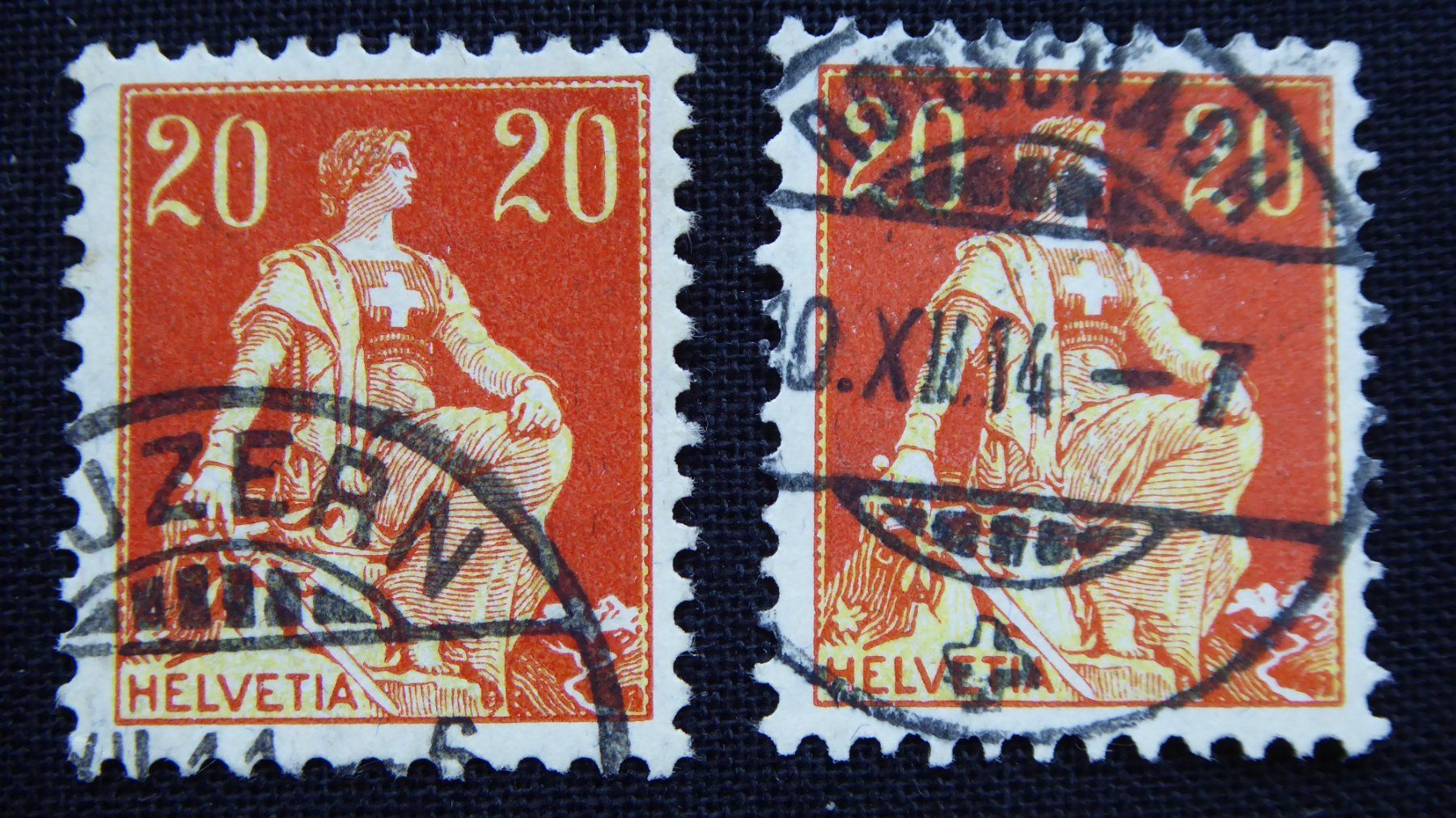 Tutti i francobolli: (E130) 1908  Zst. Nr. 108 ʘ – Usato da Basel venduto da scholle50