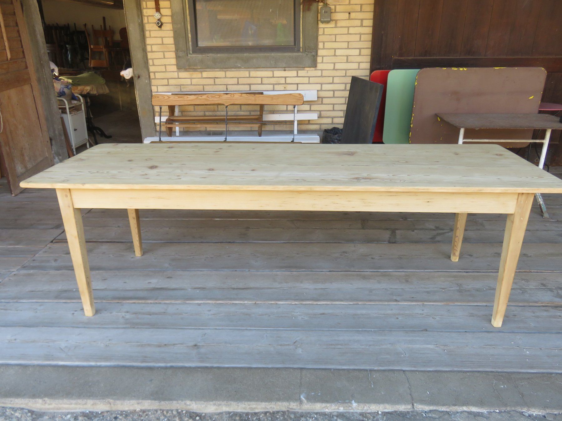 Tavoli: antiker Biedermeier-Tannentisch 240cm – Usato da Ruswil venduto da Mfladibus