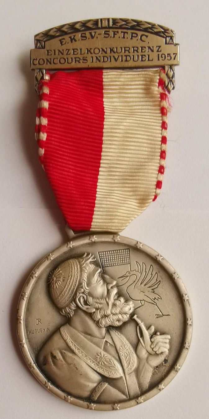Medaglie: Medaille Einzelkonkurrenz EKSV-SFTPC 1957 – Usato da Liestal venduto da Ciccoo
