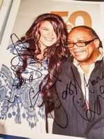 Quincy Jones + Joss Stone - Original in person Autogramm