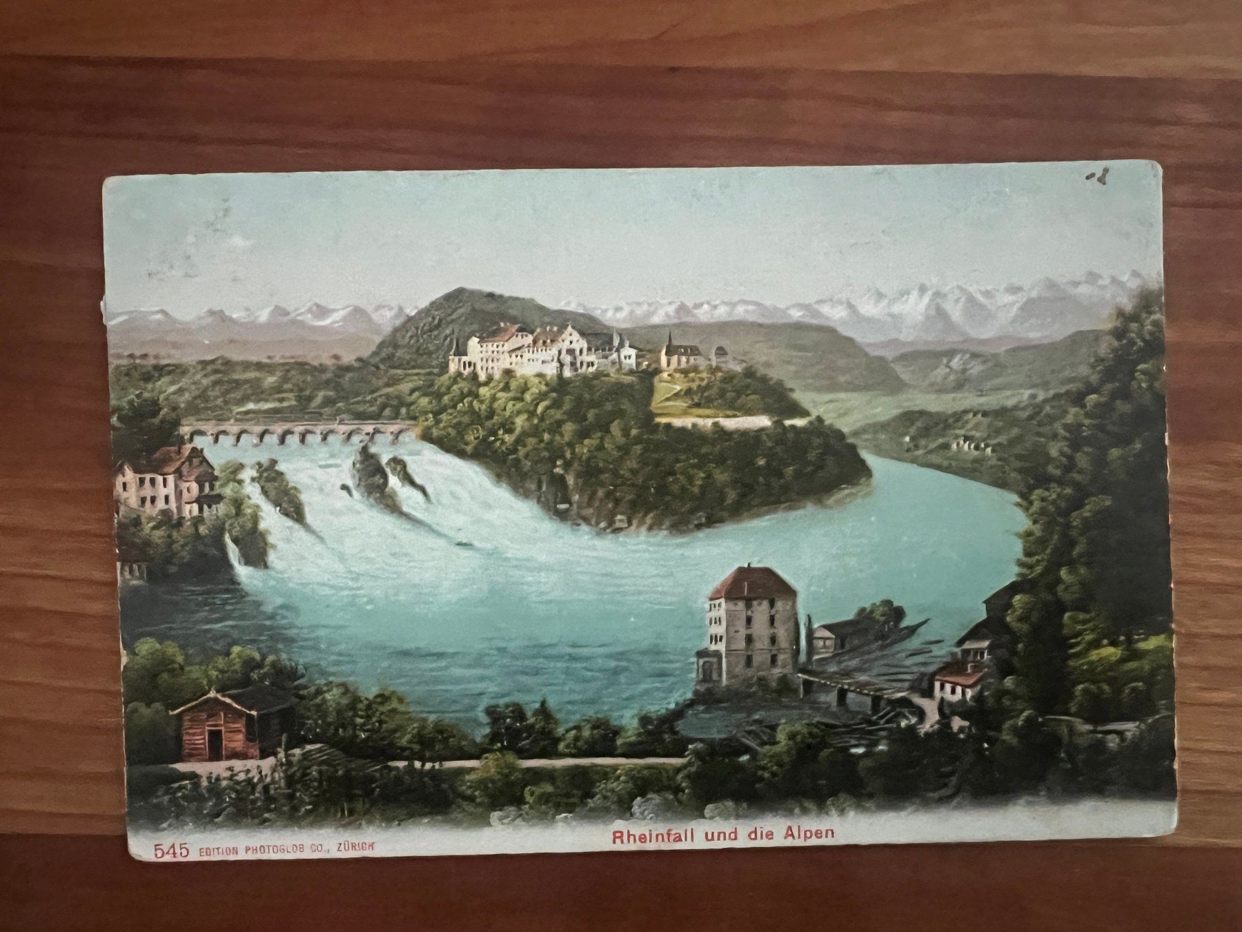 Ansichtskarten: AK  1907  Rheinfall super  (G3105) – Gebraucht aus Hinwil von Sidi4