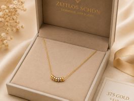 Damen Gold Halskette 9 Karat (375) Rundschliff Diamant, Gold