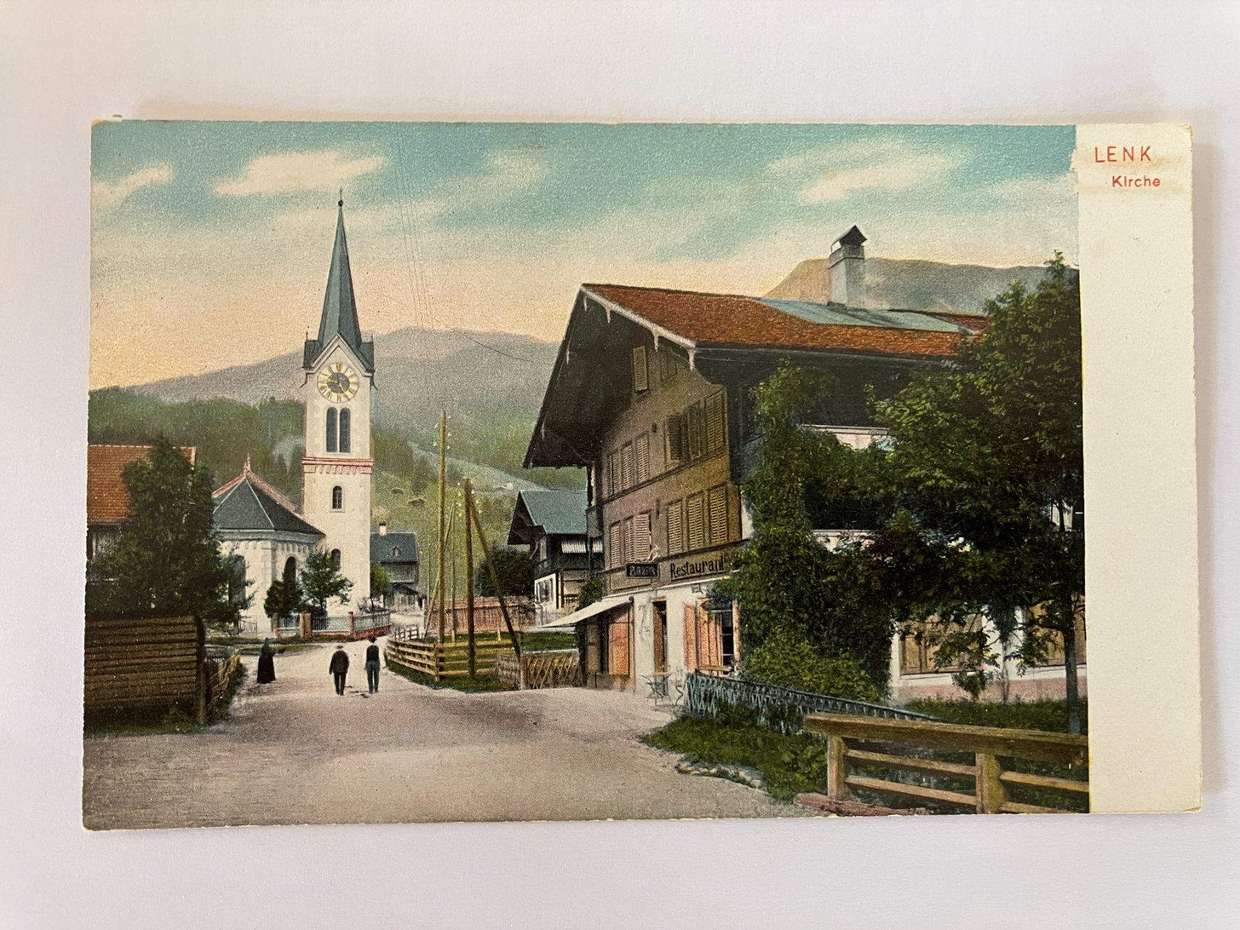 Ansichtskarten: Lenk, alte evangelische Kirche – Neu (gemäss Beschreibung) aus Lenk im Simmental von Jrg7410