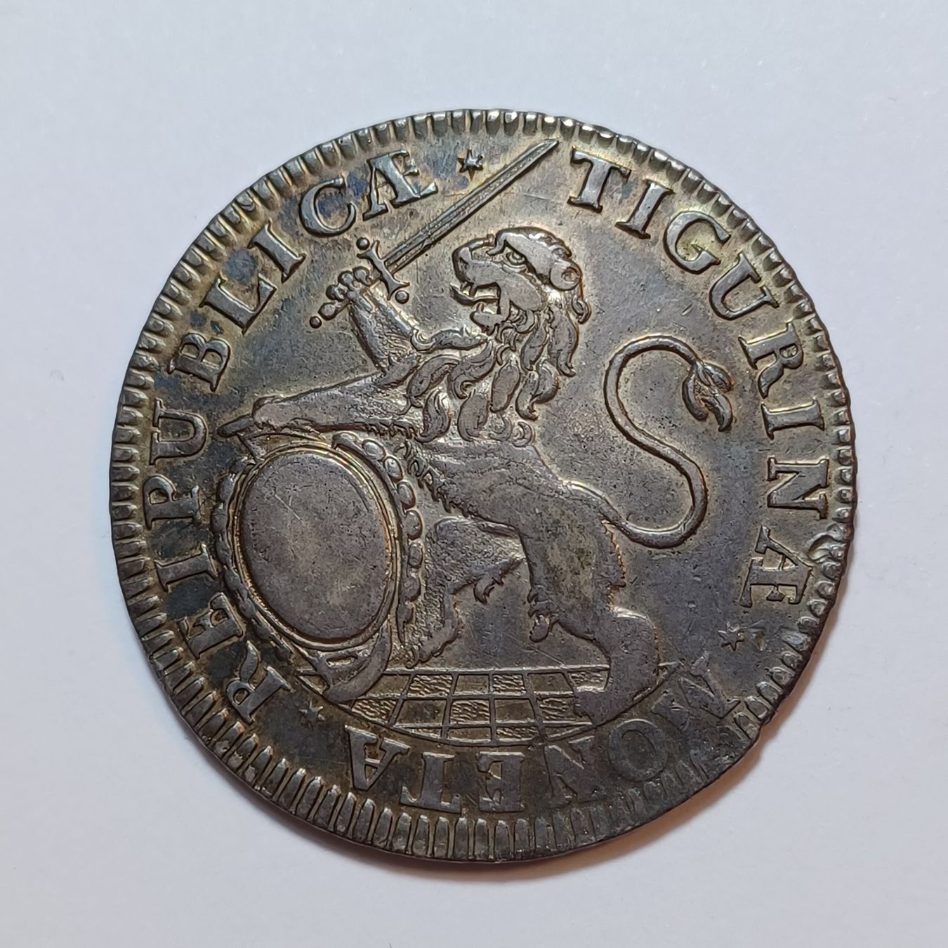 Alle Münzen: 1/2 Taler 1715 Zürich – Gebraucht aus Pfäffikon ZH von Schweizer_Muenzen 1