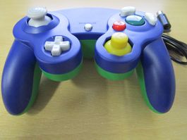 Game Cube Controller Joypad Luigi blue green blau/grün NEU