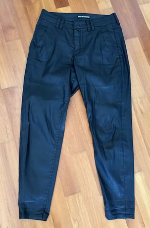 DRYDSKORN Hose faux Leder jeans M Gr. 27-34 Schwarz